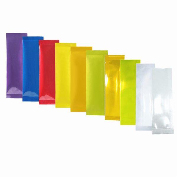 gift wrap 100pcs 3.5x11cm colorful aluminum foil bag with open heat sealable vacuum packaging bags coffee spice storage
gift wrap 100pcs 3.5x11cm colorful aluminum foil bag with open heat sealable vacuum packaging bags coffee spice storage