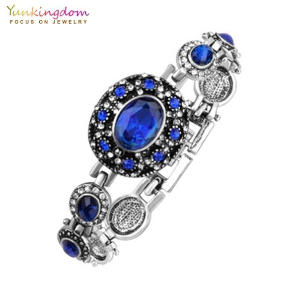 yunkingdom luxury blue crystal ancient silver color vintage jewelry bracelets for women fashion bracelets & bangles, Black
yunkingdom luxury blue crystal ancient silver color vintage jewelry bracelets for women fashion bracelets & bangles, Black