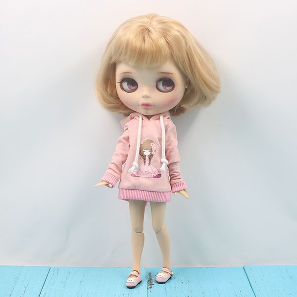 pink hoodie outfit clothes for 1/6 fashion doll neo blythe azone licca accessory
pink hoodie outfit clothes for 1/6 fashion doll neo blythe azone licca accessory