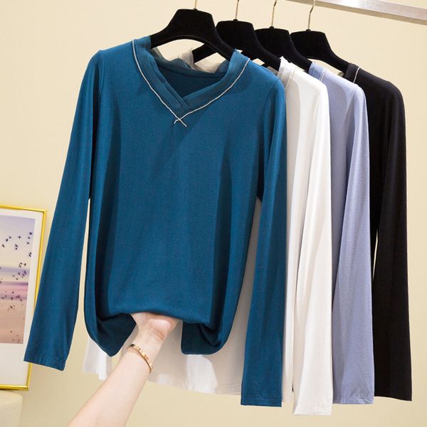 new long sleeve t shirt women autumn slim lace diamonds t-shirt female korean cotton tshirt woman clothes tee shirt femme, White
new long sleeve t shirt women autumn slim lace diamonds t-shirt female korean cotton tshirt woman clothes tee shirt femme, White