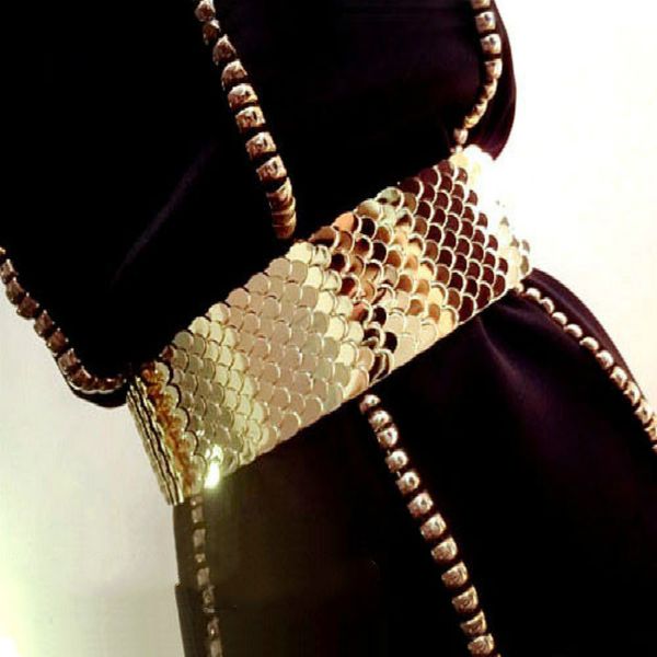 женщины waistband новая мода блестящие металлические украшения шкала малый пояс сращивание упругие matching платье желтый весы формы, Black;brown
женщины waistband новая мода блестящие металлические украшения шкала малый пояс сращивание упругие matching платье желтый весы формы, Black;brown