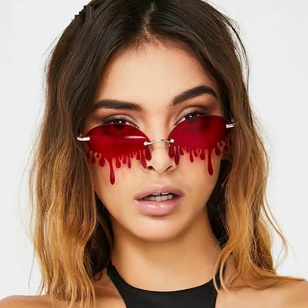 fashion rimless sunglasses women vintage tears shape steampunk sunglasses female gafas shades uv400 oculos feminino, White;black
fashion rimless sunglasses women vintage tears shape steampunk sunglasses female gafas shades uv400 oculos feminino, White;black