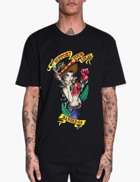 bandidos mc shirt support your local bandidos t-shirt short sleeve t shirt cotton t shirts tee men summer 
bandidos mc shirt support your local bandidos t-shirt short sleeve t shirt cotton t shirts tee men summer