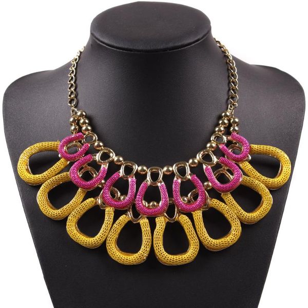 2020 new model paint pendant gold color chain necklace designs for women elegant party big metal pendant necklace jewelry, Silver
2020 new model paint pendant gold color chain necklace designs for women elegant party big metal pendant necklace jewelry, Silver