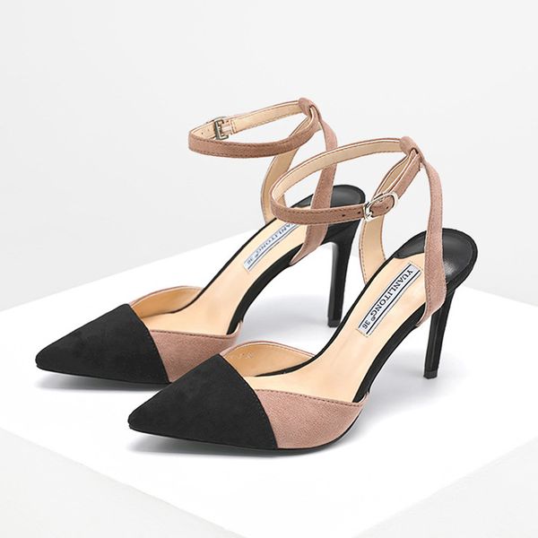 stylish pointed high heel sandal women 2020 summer high heels and stiletto color after the air with women's shoes comfort, Black
stylish pointed high heel sandal women 2020 summer high heels and stiletto color after the air with women's shoes comfort, Black