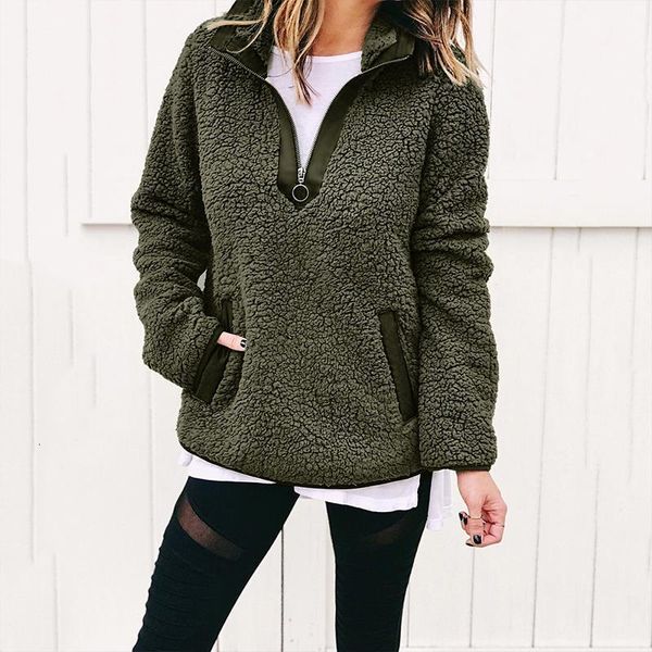 women winter sherpa sweater teddy fleece zipper turtleneck pullover sherpa fleece female winter warm coat sweaters, White;black
women winter sherpa sweater teddy fleece zipper turtleneck pullover sherpa fleece female winter warm coat sweaters, White;black