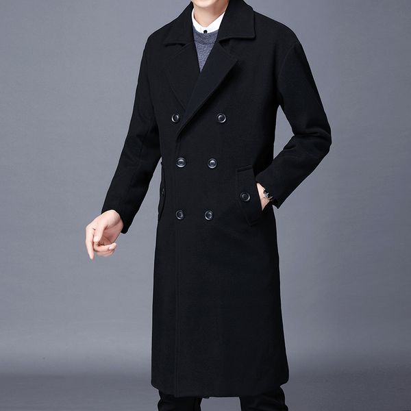 men's wool & blends 2021 fashion boutique black slim business casual woolen coats male solid color high-end brand long coat jackets
men's wool & blends 2021 fashion boutique black slim business casual woolen coats male solid color high-end brand long coat jackets