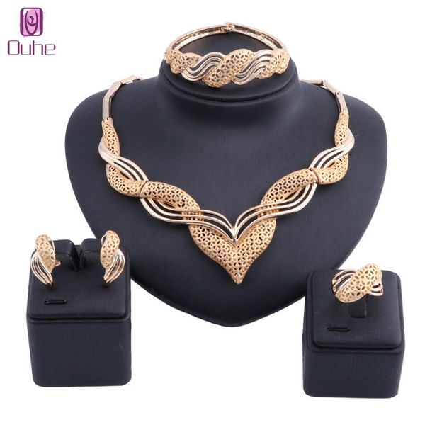 latest dubai gold color jewelry sets fashion nigerian wedding african beads costume necklace bangle earring ring gift set, Silver
latest dubai gold color jewelry sets fashion nigerian wedding african beads costume necklace bangle earring ring gift set, Silver