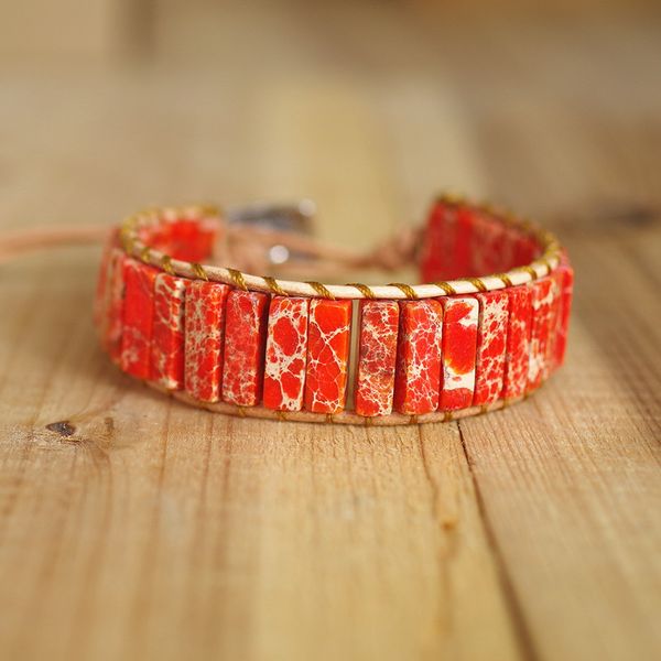 charm bracelets women bracelet jewelry natural stone tube beads leather wrap handmade boho beach girlfriend creative gifts, Golden;silver
charm bracelets women bracelet jewelry natural stone tube beads leather wrap handmade boho beach girlfriend creative gifts, Golden;silver