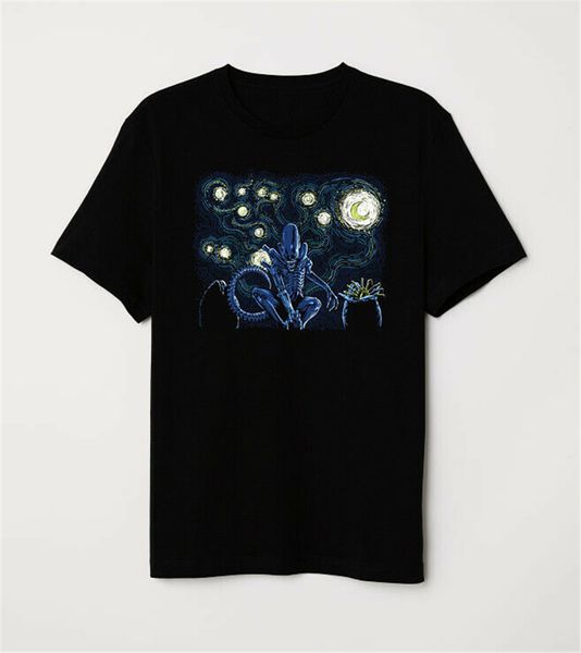 alien facehugger xenomorph in a starry night van gogh parody black t-shirt homme plus size tee shirt
alien facehugger xenomorph in a starry night van gogh parody black t-shirt homme plus size tee shirt