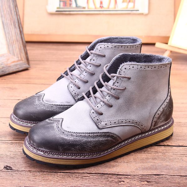 fashion men shoes spring autumn ankle boots men comfortable brogue shoes men casual male martin boots size euro 39-44, Black
fashion men shoes spring autumn ankle boots men comfortable brogue shoes men casual male martin boots size euro 39-44, Black