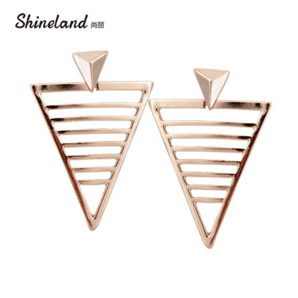 stud shineland 2021 fashion statement earrings rose bijoux hollow out triangle alloy luxury jewelry for women, Golden;silver
stud shineland 2021 fashion statement earrings rose bijoux hollow out triangle alloy luxury jewelry for women, Golden;silver