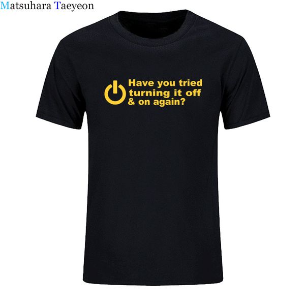 men's t-shirt have you tried turning it off and on again funny printed mens t shirt geek nerd tshirts clothing
men's t-shirt have you tried turning it off and on again funny printed mens t shirt geek nerd tshirts clothing