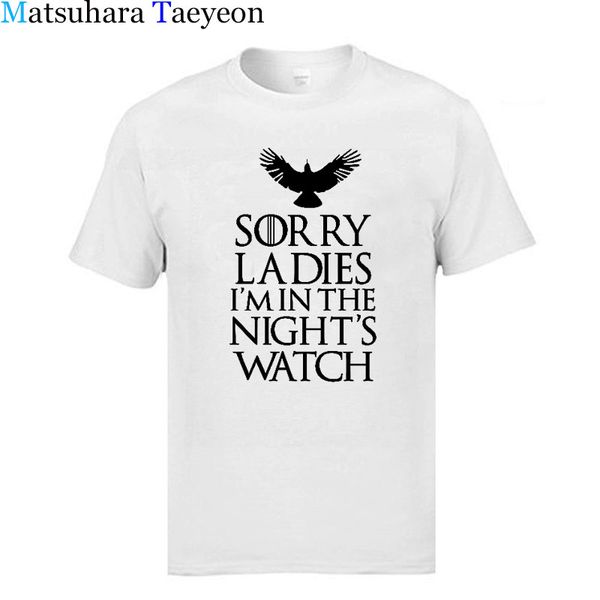 matsuhara taeyeon brand fashion thrones sorry i'm in the night's watch bird t shirt men funny cotton short sleeve t-shirt
matsuhara taeyeon brand fashion thrones sorry i'm in the night's watch bird t shirt men funny cotton short sleeve t-shirt