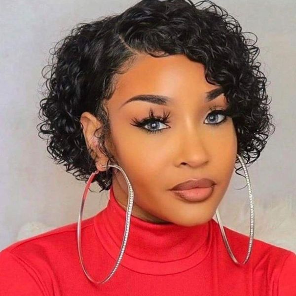 lace wigs 13x6 front human hair for women pixie cut wig brazilian 4x4 closure short bob curly, Black;brown
lace wigs 13x6 front human hair for women pixie cut wig brazilian 4x4 closure short bob curly, Black;brown