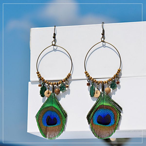 ethnic bohemia long feather earrings women handmade gypsy statement jhumka beads earrings oorbellen, Silver
ethnic bohemia long feather earrings women handmade gypsy statement jhumka beads earrings oorbellen, Silver