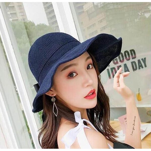 2020 new empty bow wide brim women's straw hats summer sun hats for women lady beach foldable sunscreen flat gorras, Blue;gray
2020 new empty bow wide brim women's straw hats summer sun hats for women lady beach foldable sunscreen flat gorras, Blue;gray
