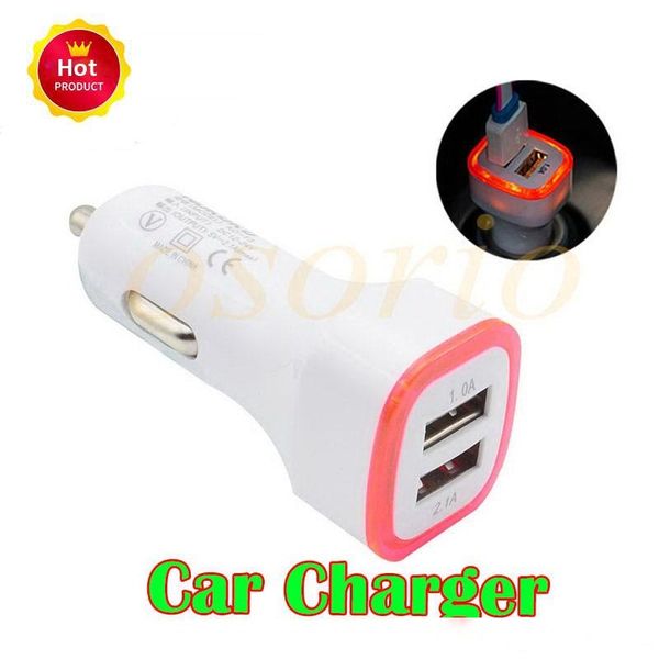 2020 5v 2.1a dual usb ports led light car charger adapter universal charing adapter for iphone samsung s7 htc lg cell phone
2020 5v 2.1a dual usb ports led light car charger adapter universal charing adapter for iphone samsung s7 htc lg cell phone