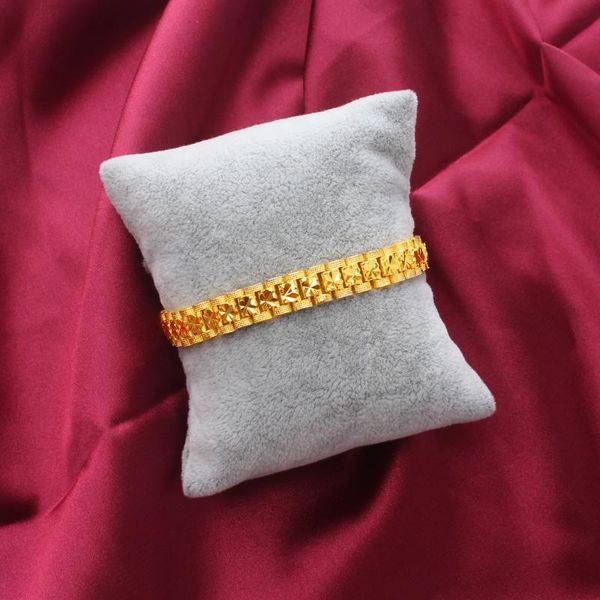 trendy bracelet jewelry 24k gold color bracelets ladies men's 19cm chain copper bracelets jewelry party wedding gift new, Black
trendy bracelet jewelry 24k gold color bracelets ladies men's 19cm chain copper bracelets jewelry party wedding gift new, Black