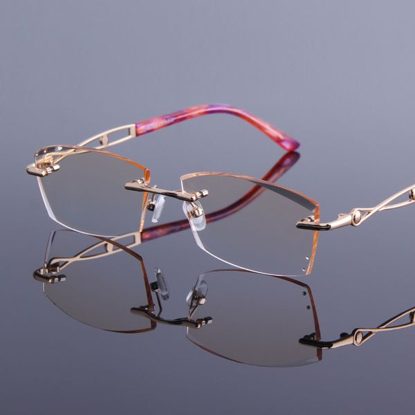 new women's rhinestone reading glasses rimless anti reflective alloy frame readers eyeglasses for presbyopia see near spectacles, White;black
new women's rhinestone reading glasses rimless anti reflective alloy frame readers eyeglasses for presbyopia see near spectacles, White;black