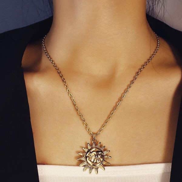 lifefontier minimalist moon and sun pendant necklace sunflower collar necklace for women celestial chain jewelry friendship gift, Silver
lifefontier minimalist moon and sun pendant necklace sunflower collar necklace for women celestial chain jewelry friendship gift, Silver