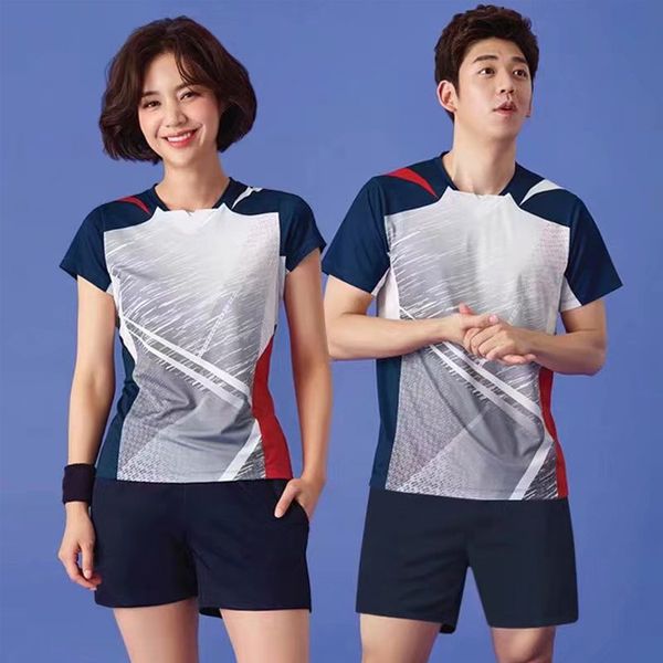 new couple badminton suit men's and women's short-sleeved quick-drying table tennis suit badminton sportswear printing, Black;white
new couple badminton suit men's and women's short-sleeved quick-drying table tennis suit badminton sportswear printing, Black;white