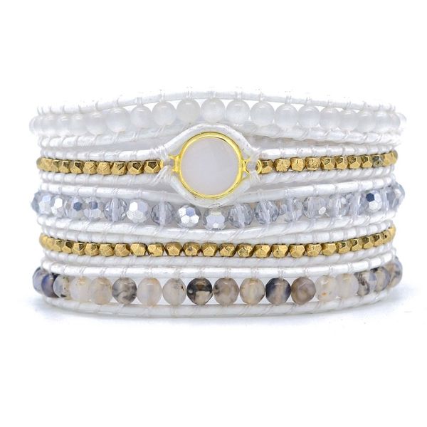 bohemia crystal non-leather bracelet natural stone 5x wrap bracelet jewelry for gifts, Golden;silver
bohemia crystal non-leather bracelet natural stone 5x wrap bracelet jewelry for gifts, Golden;silver