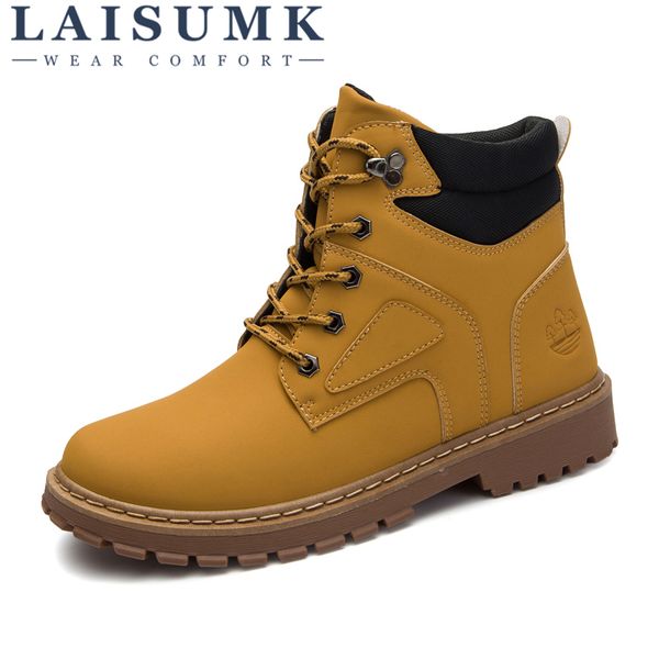 laisumk faux suede leather men boots spring autumn and winter man shoes ankle boot men's snow shoe working botas size 39-44, Black
laisumk faux suede leather men boots spring autumn and winter man shoes ankle boot men's snow shoe working botas size 39-44, Black