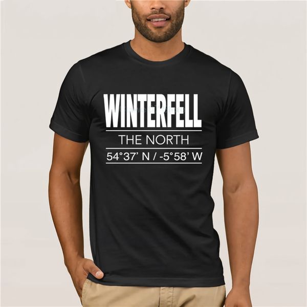 sports man's t-shirt winterfell coordinates men's print casual 100% cotton t-shirt popular