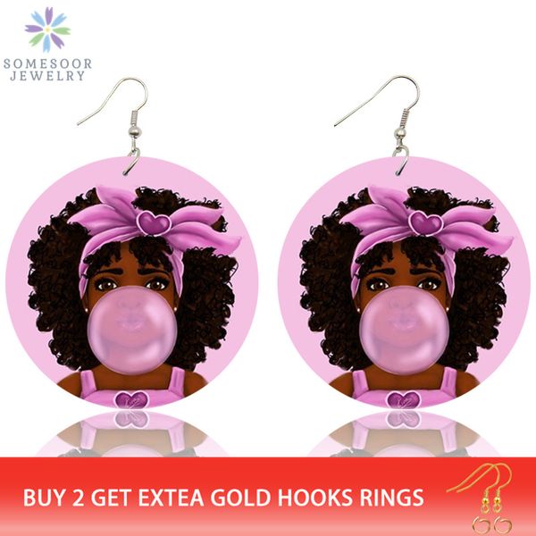 dangle & chandelier somesoor lovely pink afro girl bubble gum wooden drop earrings african black natural hair hiphop jewelry for women gifts, Silver
dangle & chandelier somesoor lovely pink afro girl bubble gum wooden drop earrings african black natural hair hiphop jewelry for women gifts, Silver