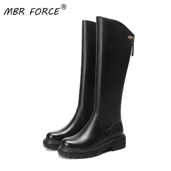 mbr force fashion cow leather knee high shoes back zipper boots booties female lady for women thick bottom boots casual footwear, Black
mbr force fashion cow leather knee high shoes back zipper boots booties female lady for women thick bottom boots casual footwear, Black
