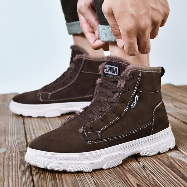boots men snow ankle waterproof warm with fur short plush non-slip male work shoes motorcycle botas hombre, Black
boots men snow ankle waterproof warm with fur short plush non-slip male work shoes motorcycle botas hombre, Black