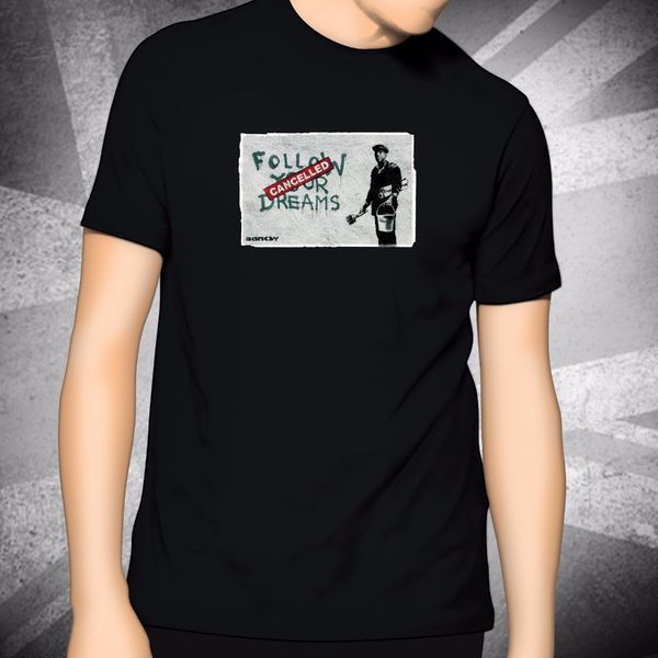 свободный mens перевозкы груза нового способа t-shirt - бэнкси следуйте за своими мечтами - рубашка граффити street art херст dismaland паро
свободный mens перевозкы груза нового способа t-shirt - бэнкси следуйте за своими мечтами - рубашка граффити street art херст dismaland паро