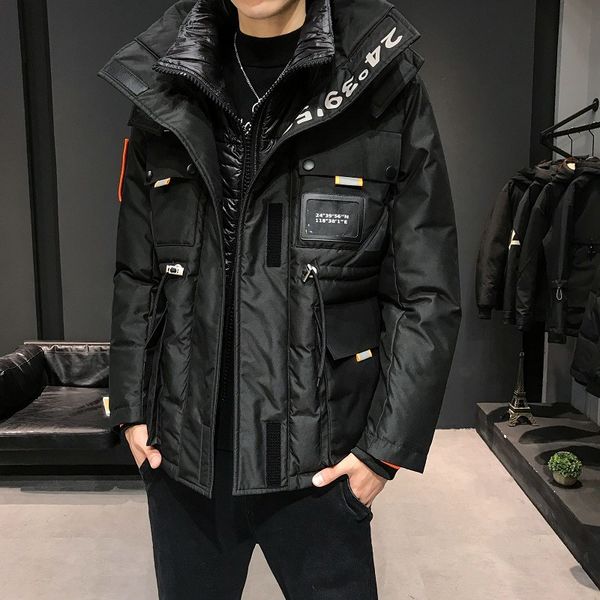 80% more white duck down 2020 new winter down jacket male warm handsome men leisure coat, Black
80% more white duck down 2020 new winter down jacket male warm handsome men leisure coat, Black