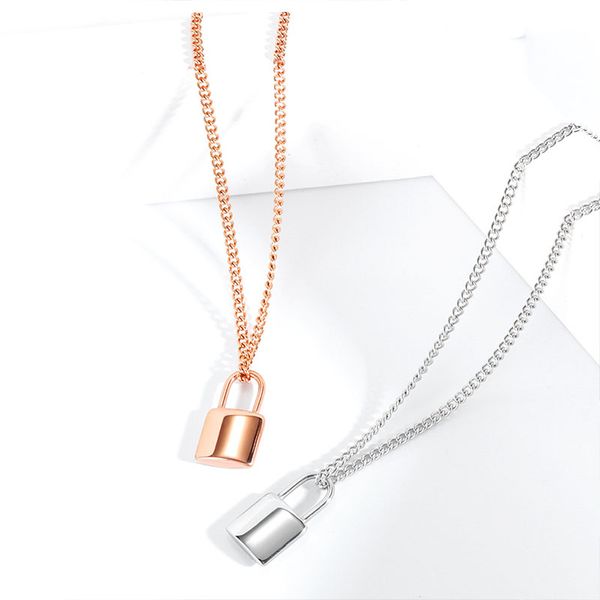 couple necklace men pendant lock necklace pendant jewelry on the neck stainless steel statement rose gold lock women, Silver
couple necklace men pendant lock necklace pendant jewelry on the neck stainless steel statement rose gold lock women, Silver