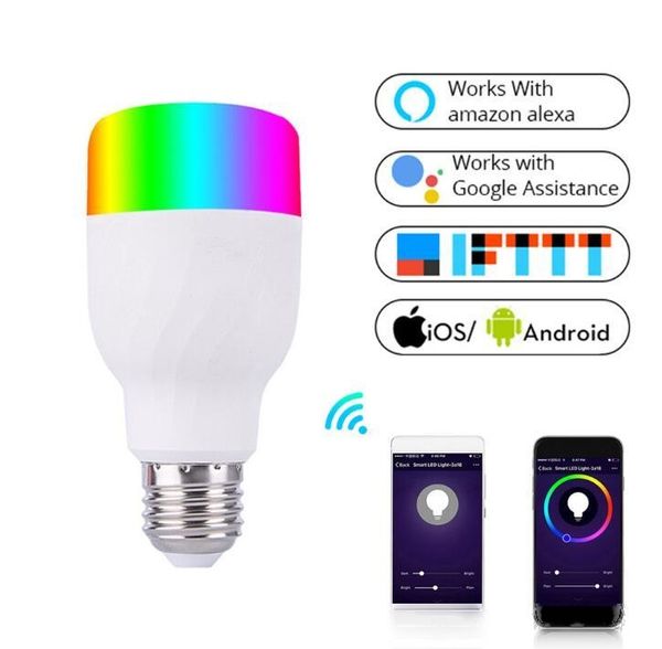 wifi smart led bulb 7wrgb color bulb cw tone color light support voice control graffiti intelligence
wifi smart led bulb 7wrgb color bulb cw tone color light support voice control graffiti intelligence