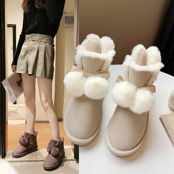 womens winter boots korean suede thicken warm non - slip women's snow boots plus size home cotton-padded shoes platform, Black
womens winter boots korean suede thicken warm non - slip women's snow boots plus size home cotton-padded shoes platform, Black