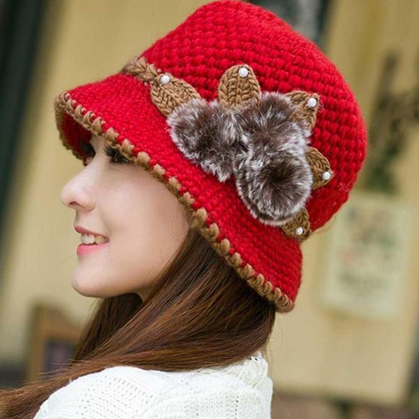 beanie/skull caps women lady winter warm crochet wool ball skullies knitted flowers ears hat cute beanie female cappello donna invernale, Blue;gray
beanie/skull caps women lady winter warm crochet wool ball skullies knitted flowers ears hat cute beanie female cappello donna invernale, Blue;gray