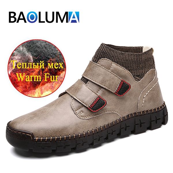boots brand men's winter fur warm outdoor comfortable snow men designer sneakers botas hombre, Black
boots brand men's winter fur warm outdoor comfortable snow men designer sneakers botas hombre, Black