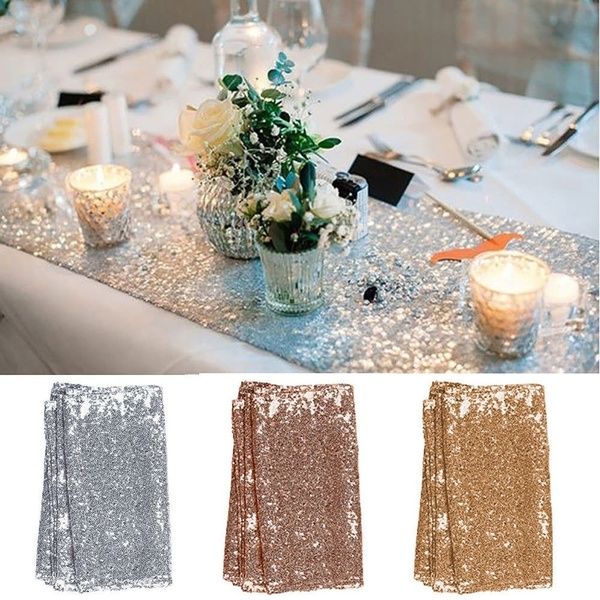 rectangle sequin table runner shiny gold silver colour luxury style embroider tablecloth glitter for wedding christmas party
rectangle sequin table runner shiny gold silver colour luxury style embroider tablecloth glitter for wedding christmas party