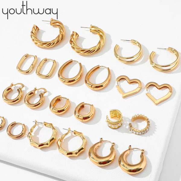 hoop & huggie trendy simple plain gold color brass earrings small big circle hoops chunky statement punk metal jewelry, Golden;silver
hoop & huggie trendy simple plain gold color brass earrings small big circle hoops chunky statement punk metal jewelry, Golden;silver