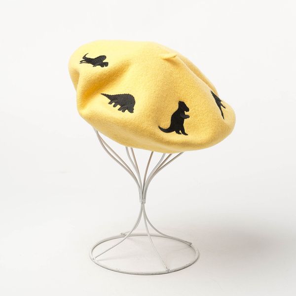 autumn and winter cartoon dinosaur embroidery pattern wool beret painter hat ladies fashion wool warm hat christmas presen, Blue;gray
autumn and winter cartoon dinosaur embroidery pattern wool beret painter hat ladies fashion wool warm hat christmas presen, Blue;gray