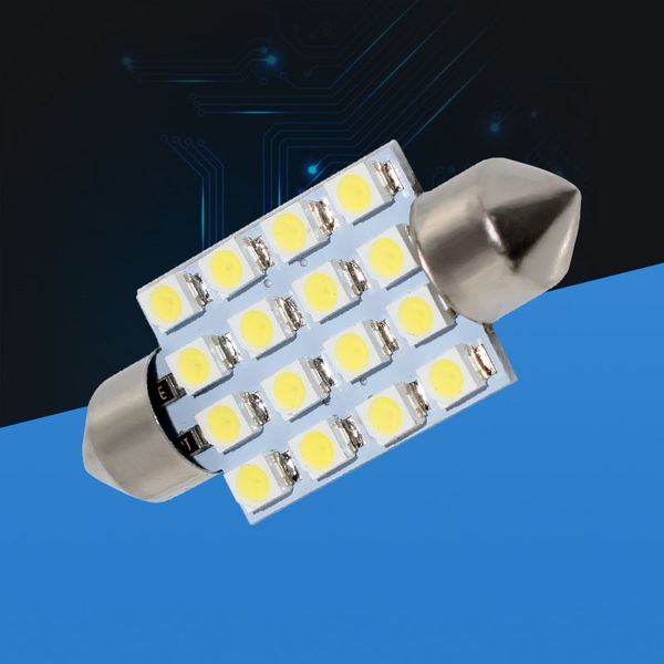39mm 16 led 3528 1210 smd car festoon interior white smd dome light lamp c5w bulb 6423 6451 6461
39mm 16 led 3528 1210 smd car festoon interior white smd dome light lamp c5w bulb 6423 6451 6461