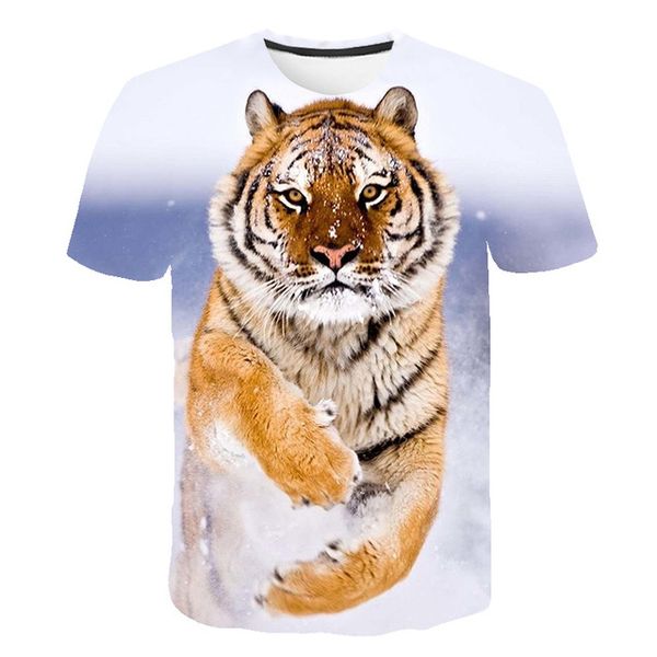 3d new tiger animal 3d print shirts anime anime comics men clothing