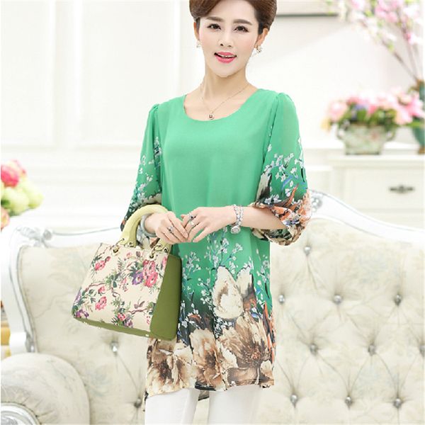 women's blouses & shirts nifullan blusa femininas fashion women chiffon shirt mother plus size summer blouse lady clothing, White
women's blouses & shirts nifullan blusa femininas fashion women chiffon shirt mother plus size summer blouse lady clothing, White