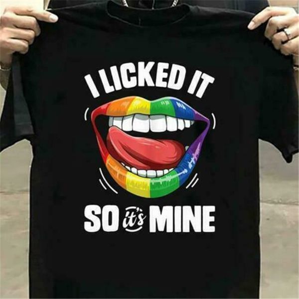 lgbt i licked it so it's mine men t-shirt cotton s-3xl  classic custom design tee shirt
lgbt i licked it so it's mine men t-shirt cotton s-3xl  classic custom design tee shirt