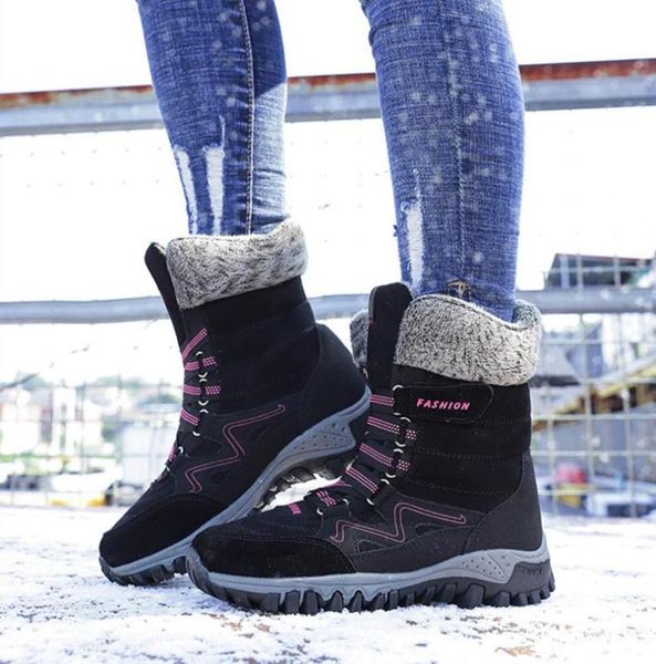 women snow boots soft flock plus size ladies warm ankle boots anti-slip winter shoes woman casual platform botas mujer sh09103, Black
women snow boots soft flock plus size ladies warm ankle boots anti-slip winter shoes woman casual platform botas mujer sh09103, Black