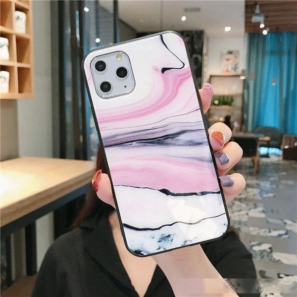 luxury designer tempered glass marble cellphone case for iphone 11 pro max xs max xr 8/7/6s plus colorful side back cover
luxury designer tempered glass marble cellphone case for iphone 11 pro max xs max xr 8/7/6s plus colorful side back cover