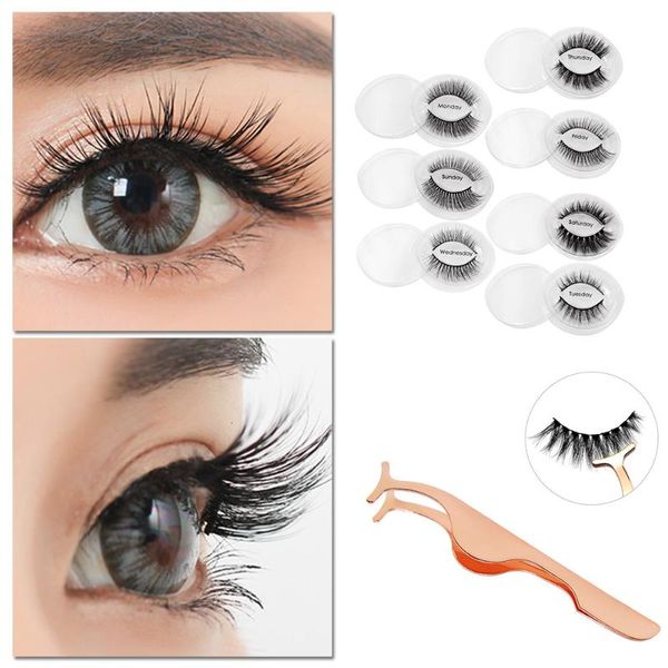anself 7 pairs 3d false lashes different styles fake eyelashes invisible band natural long thick black eyelash full strip
anself 7 pairs 3d false lashes different styles fake eyelashes invisible band natural long thick black eyelash full strip