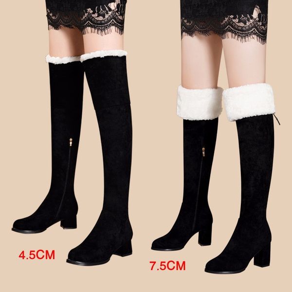 flock women over the knee boots fashion square heel pointed toe stretch zipper party ladies long shoes black plush thick warm
flock women over the knee boots fashion square heel pointed toe stretch zipper party ladies long shoes black plush thick warm
